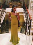 Tan Arab In A Fitted Dress