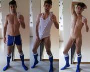 Diffirent Stages Of Undressing!