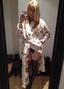 Cock Out Of Bathrobe