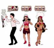 Hitting The Jackpot [Casino Dancer Mtf/Tgtf, Race Change] - Blackshirtboy