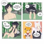 Kuroto Spends Too Long At The Kitsune Spring (Oc)