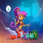 Shantae And Rottytops, Spider Web Bondage