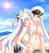 Belfast Licks Enterprise [Azur Lane]