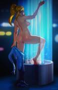 Samus Getting Into The Shower (Negarobo)