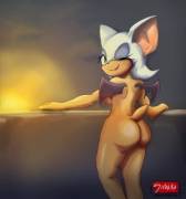 (Sagaraart) Rogue Enjoying The View