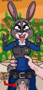 Judy Hopps Getting Her Promotion [Mf] (Cosmic-Toots)