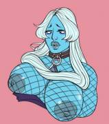 Blue Diamond Getting Ready To Go Out On The Town