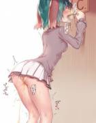 Her Full Bladder Gives Out Right In Front Of The Wc After Hours Of Holding [Unknown]