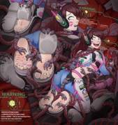 [X-Post R/Overwatchtickling] Dva Tied And Tickled