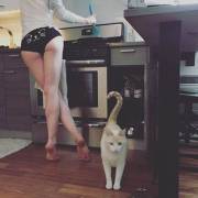 In The Kitchen With Her Pussy