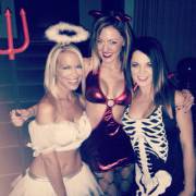 My Friends The Angel, The Devil, And The Skeleton.