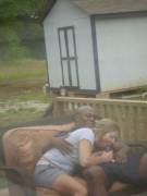 Watching His Wife Play At The Barbecue...