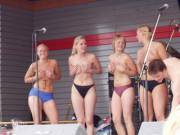 Stage Singing Turns In To Half Nude Show