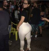 Oh. My. God. Did She Oil Herself Up To Fit In These Jeans?