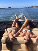 Holding Hands On The Boat