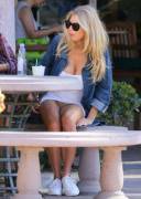Charlotte Mckinney Upskirt: No Panties?