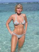 Milf In A Blue Bikini