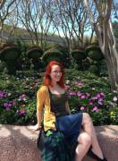 Redhead In The Garden