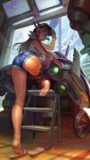 Hotpants Mechanic D.va [Looking For Source]