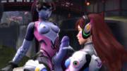 [Futa X F] Widowmaker X Dva Handjob