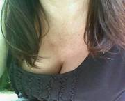 Just A Hint Of Cleavage And Lots Of Freckles In The Sunshine