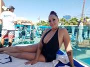 Gianna Looking Fine By The Pool