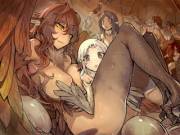 A Harpy And Chicks [Original]