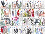 Female Fantasy Creatures Reference Table (Xpost From /R/Hentaicharts)