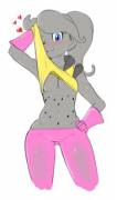 A Female Majin Buu Named Puddin. Fan Art From Team Four Star's Xenoverse 2 Beta Stream. ...
