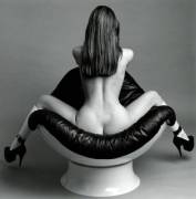 Chair Cleavage W/ Heels