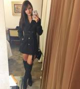 Short Skirt And A Long Jacket