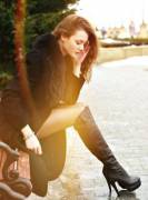 Short Skirt And A Long Jacket