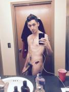 Kinda Posting Because Of The Haircut, But Yeah, Pre-Shower Nude. Enjoy!