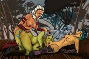 A Lesbian Orgy On Kashyyyk; Feat. Hera Syndulla, Asajj Ventress, Ahsoka Tano, And ...