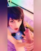 D.va Cosplay Blowjob
