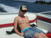 Hope Her Hat Doesn't Get Blown Away.