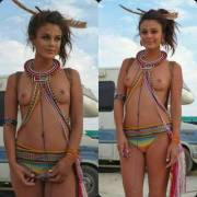 Two Feathers, One Girl