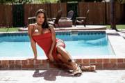 Luna Star In Dress By The Pool