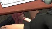 Secretary Honoka Under The Table Blowjob [Dead Or Alive]