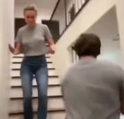 Brie Larson Jiggles Her Way Down The Stairs