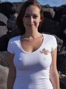 Proud In Her White-T