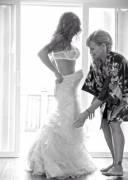 My Wife Getting Help With Her Wedding Dress. (Oc)