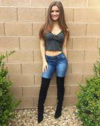 Thigh Highs Over Jeans