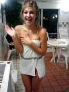 Covered Only By A Bath Towel