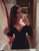 Bursting Out Of Her Tight Dress