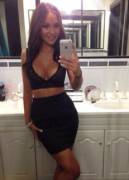 Tight Skirt And Revealing Top