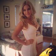 Hot Blonde Rockin' Her Tight Dress