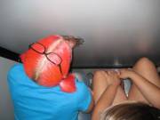 Punk Girl And Girlfriend At The Gloryhole Sucking Both Black And White Dick.