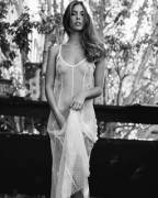 Carmella Rose In A Sheer White Dress