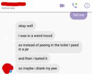 Talking With A Close [F]Riend Who Knows I Like Pee Stuff, She Told Me She Had A Secret ...